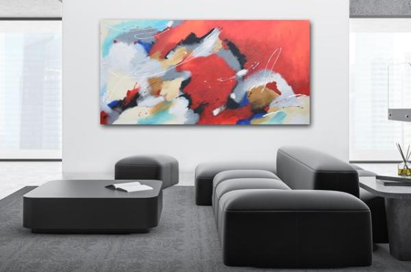 Gemälde mit Strukturen kaufen 180x 90 cm - 1441